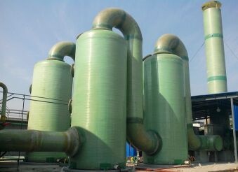 玻璃鋼脫硫塔在技術(shù)上的先進(jìn)性及施工的注意事項 玻璃鋼脫硫塔